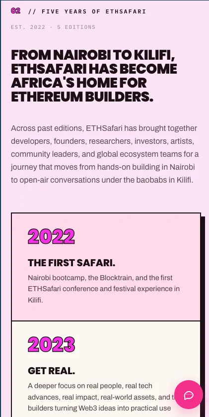 ETHSafari on mobile, view 2
